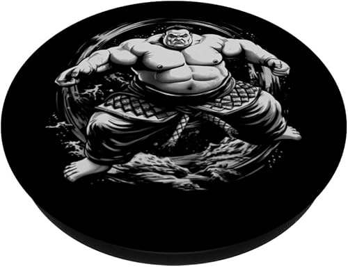 Miniatura 2 de Sumo Wrestler Japan Sumo Fighter Wrestling Japanese Vintage PopSockets Standard PopGrip