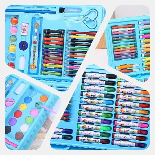 Image of Deluxe Drawing and Painting Art Set Crayon Color Set for Kids | Case Art & Craft Supplies | Great return Gift (Modern, 86)