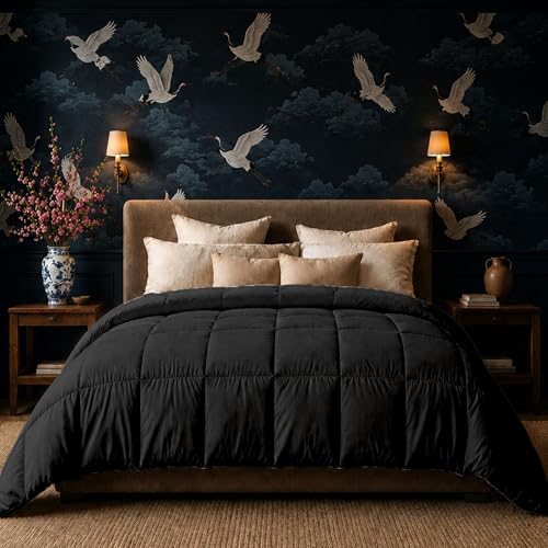 HomeSmart King Size Weighted Comforter 20lbs Black