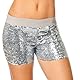 WILBERS & WILBERS 6431 - Hotpants mit Pailletten, kurze glänzende Shorts, Party Outfit für Festival, Karneval