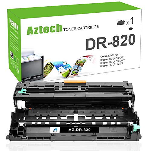 AZTECH Compatible Drum Unit Replacement for Brother Drum DR820 DR-820 DR 820 (Black, 1-Pack)