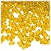 The Crafts Outlet 1000-Piece Plastic Transparent Tri Beads, 10mm, Sun Yellow