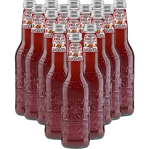 Realizzata con le arance rosse Sanguinello, Tarocco e Moro, arricchite dal succo di limone, l’Aranciata Rossa Galvanina si caratterizza per l’intensità del colore e del sapore;