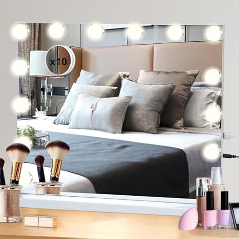 Onesaimei Hollywood Vanity Mirror with LED Lights Cover