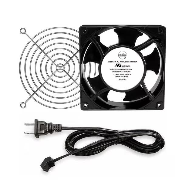 Axial Fan Kit, 4 3/4 in H, 1 1/2 in D, Mfr: 786EW0-A