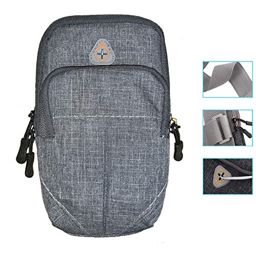 LENPOW Multifunctional Outdoor Sports Armband Sweatproof Running Armbag Casual Arm Package Bag Gym Fitness Cell Phone Pockets Key Holder iPhone Xs Max XR X 8 7 6s Plus Samsung Galaxy Note 5 S9 S8