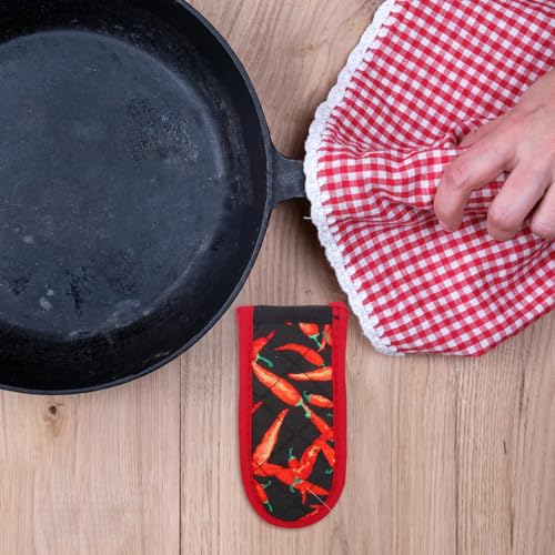 Funda para mango de olla antiescaldaduras de algodón resistente al calor en cocina 6