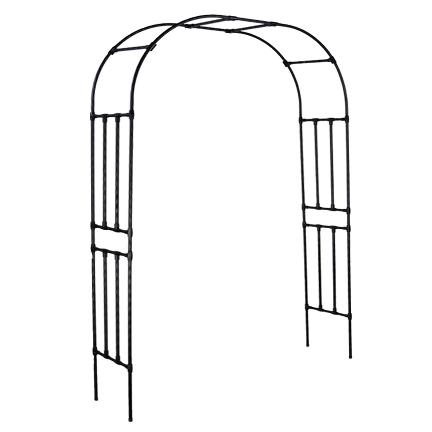 Arco de jardín de metal resistente para rosales y plantas trepadoras independientes