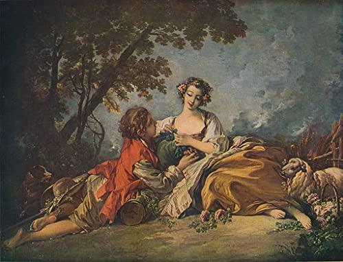 Impression sur toile de François Boucher tableau haut de gamme 60x90cm
