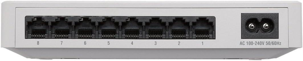 ELECOM Switching Hub with 8 Port 10/100 Mbps Built-in Power Supply with Magnet EHC-F08PN-JW (Japan Import)