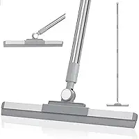 Rodo Vassoura Magica de Silicone para Limpeza, Cabo Longo 1,60 Metros, Multiuso para Lavar Secar Pisos Chao Vidros, Cabo Giro 180º - Marca Flytex