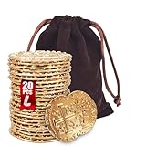 Large Metal Pirate Coins Gold Treasure Coin Set, Metal Replica Spanish Doubloons for Board Games, Tokens, Toys, Cosplay – Realistic Money Imitation for Treasure Chest -Large Size 1.18