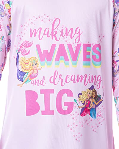 INTIMO Mattel Girls' Barbie Making Waves Dreaming Sleep Pajama Dress Nightgown2