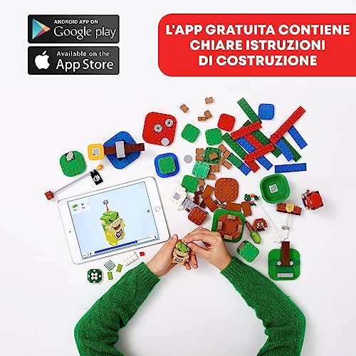 Super Mario Avventure di Mario - Starter Pack, Giochi per Bambini, Bambine, Ragazzi e Ragazze Creativi con Personaggi Interattivi, Giocattolo da Costruire, Idee Regalo da Collezione 71360 - Lego - Immagine 7