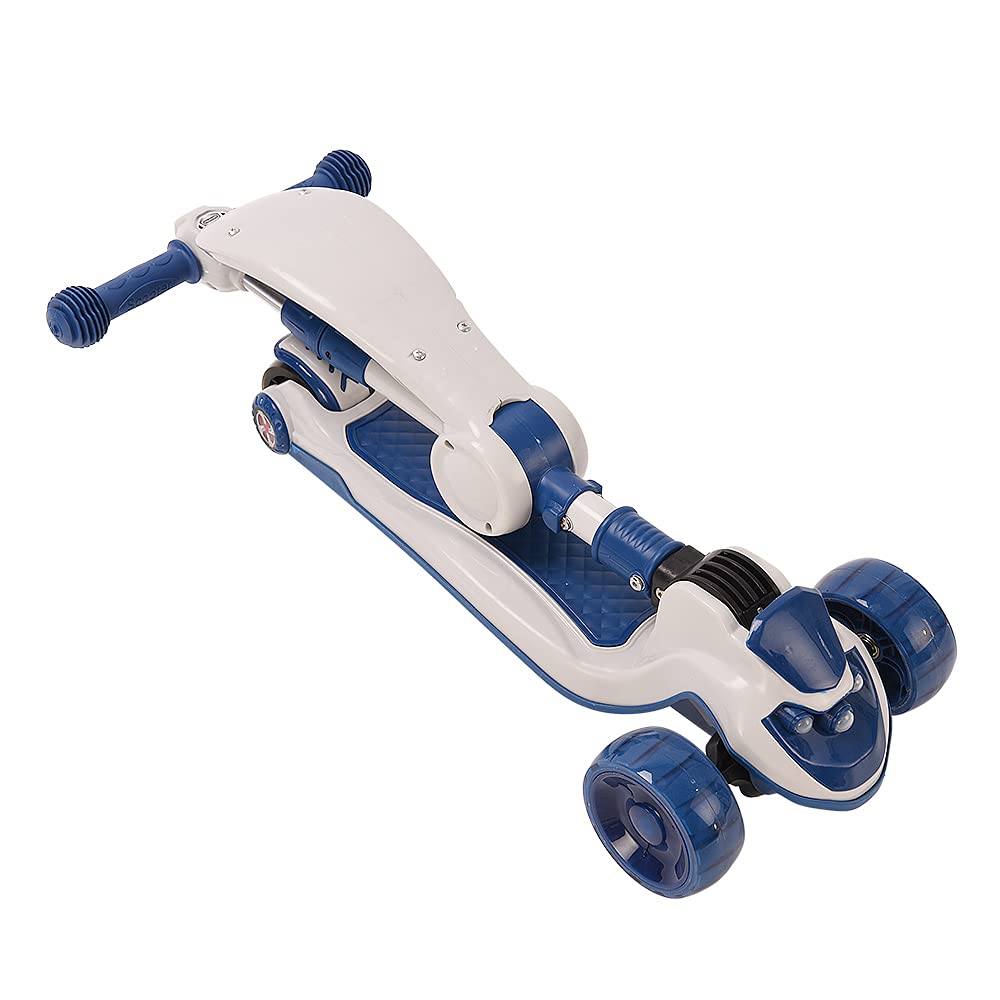 OHMG Trottinette d'équilibre pour Enfants de 3 Ans à 30 kg, Trottinette Trois Roues Légère avec Réglage en Hauteur, Roues LED, Plateforme Antidérapante, Hauteur Scooter