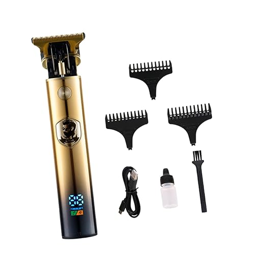KALLORY 1 juego de herramientas recortadoras de herramientas Golden Men Gapped Edgers inalámbricas afeitadoras de corte recargables afeitadoras de