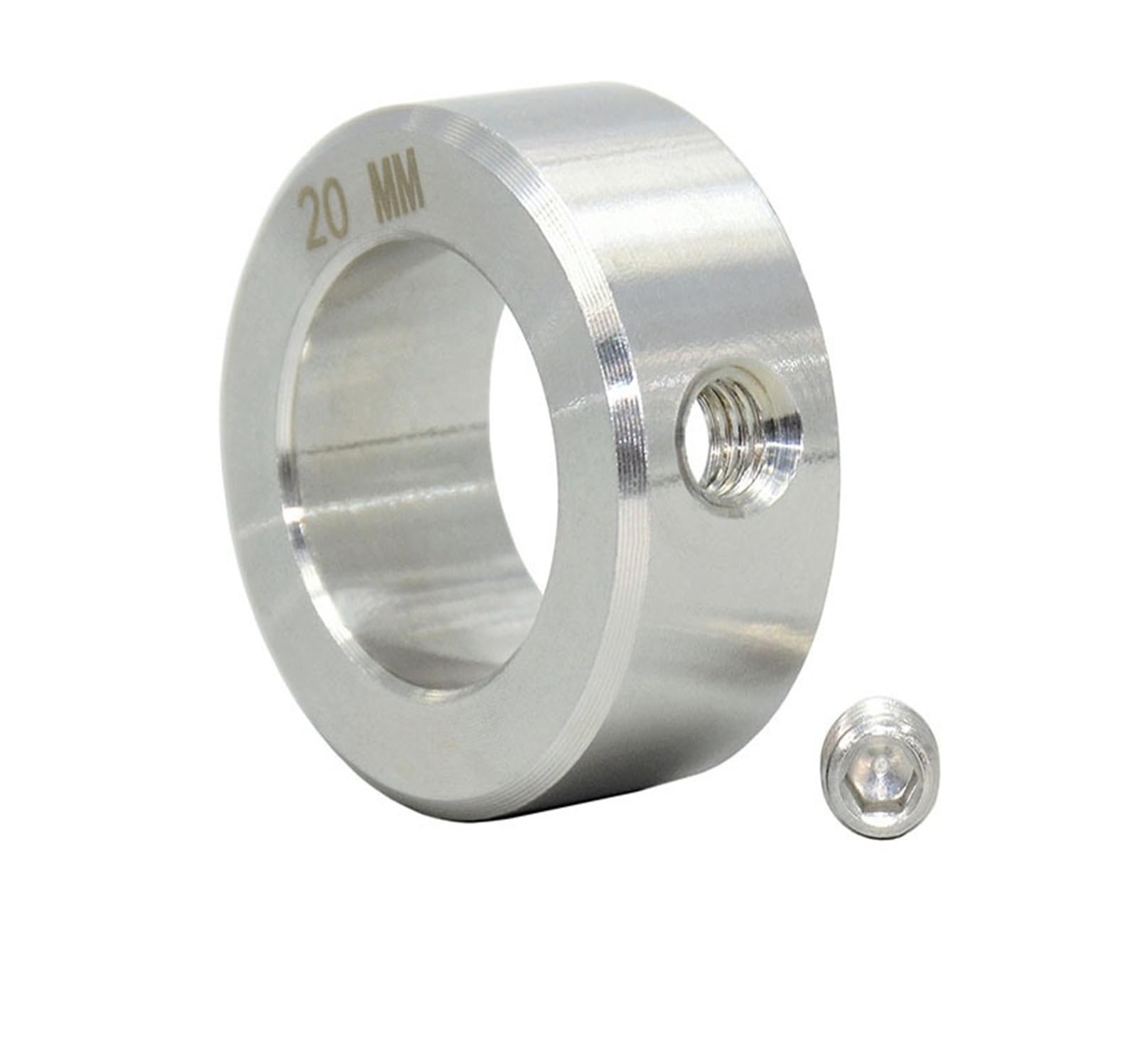 Solido acciaio inossidabile Style Set vite collari albero foro di fissaggio