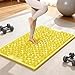 KiBcsLic Foot Massage Pad Pressure Point Pad Convenient for Men Women Reflexology Mats Acupressure Mat for Gym Room Home, Yellow