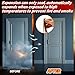 Innconee 2 Rolls Intumescent Smoke Seal Strip Tape Flexible Expanding Fire Door Strips Adhesive Backed Composite Rubber Smoke Gasket Seal for Fire Windows Steel Doors, 0.6'' x 0.08'' x 9.8'/Roll