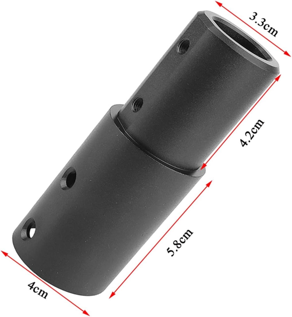 Aluminium Alloy Pole Raiser Fit for Xiaomi Fit for M365 1S Pro Pro2 Essential Lite Electric Scooter Adjustable Extension Pole Accessories (Color : Rojo)