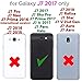 Phone Case for Samsung Galaxy J7 Prime 2017 J 7 Skypro Sky Pro J7V V S727VL with Tempered Glass Screen Protector Cover Card Holder Wallet Stand Cell Accessories Glaxay Halo 7J Perx J7prime Men Black