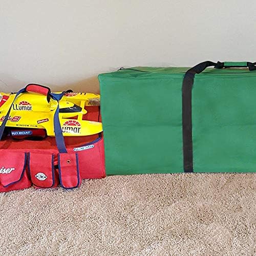 Miniatura 6 de INFANZIA Bolsa de almacenamiento para árbol de Navidad se adapta a árboles artificiales desmontados de hasta 75 pies contenedor duradero para árbol