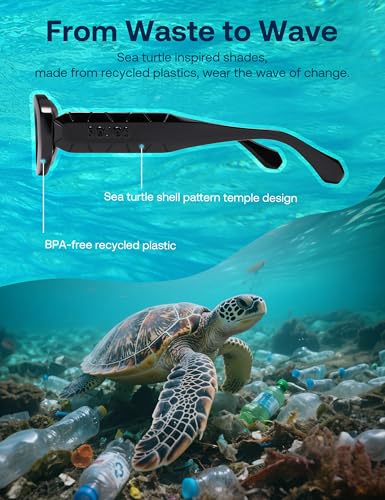 Image of SOJOS Ocean Collection Retro Oval Polarized Sunglasses Women Men SUNLIGHT