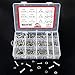 Hilitchi 510Pcs M4 / 5/6 Stainless Steel Phillips Pan Head Bolts Screws Nuts Flat and Lock Washers Assortment Kit (Phillips Pan Head)