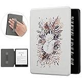 Billionn Funda para Kindle Paperwhite 11ª generación E-Reader (6.8 pulgadas, 2021) y Kindle Paperwhite Signature Edition, con reposo de manos y apagado automático, Fox