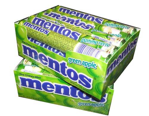 Chewy mint Candy roll, Green Apple, Non Melting, 1.32 OUNCE/14 PIECES (Pack of 30)