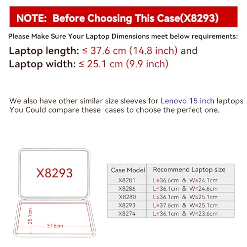 Image of Smatree Hard EVA Protective Sleeve Case Compatible for 15 inch Lenovo ThinkPad P15 Gen 2 Mobile Workstation, for 15 inch Lenovo ThinkPad T15g Gen 2 Waterproof Sleeve (X8293)