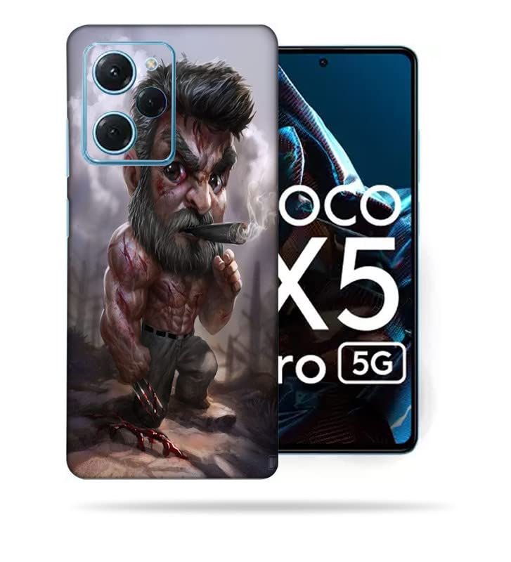 OggyBaba GmbLV HelloBoy Skin Back Protector Film Ultra Thin Scratch Resistant Vinyl (Not Case and Cover) for Poco x5 pro 5G