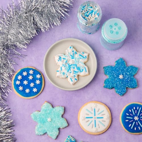Image of Sweets Indeed Sprinkles, 4 Pack, Edible Sprinkle Mix, Perfect for Cake Decorations, Baking, Ice Cream, Cookies, Cupcake Topper (Winter)