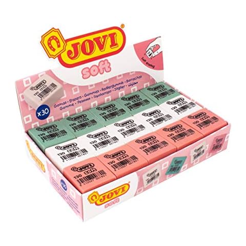 Jovi 130 - Gomas de borrar suaves, 30 unidades Cover