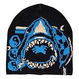 Motif jacquard Santa Cruz Bonnet Shark Trip - Noir, Noir , Taille unique