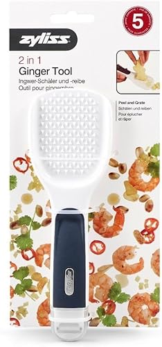 Vista 13 de Zyliss Rallador rotativo grabado con ácido de queso con tambores finos y gruesos, 1 paquete, color blanco