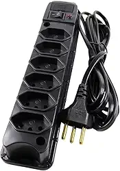 Filtro de Linha Régua Extensão Elétrica 6 Tomadas Bivolt Prismatec