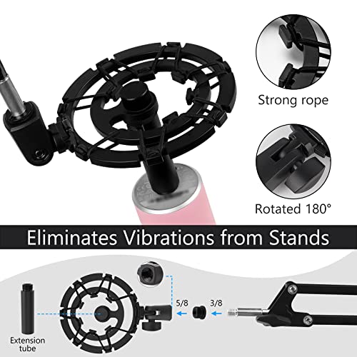 Geekria for Creators Microphone Shock Mount Compatible with Razer Seiren X, V3, V3 Mini, V2 Pro, V2 X, Elite - Image 4