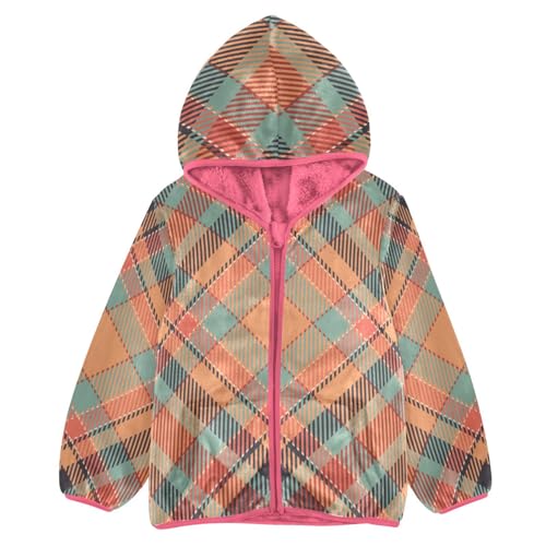 Plaid Scotland Colorful Sherpa Fleece Girls