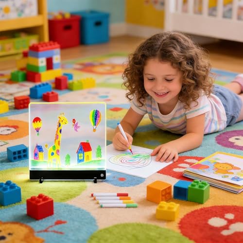 Tableau de dessin LED effaçable, le cadeau créatif idéal pour fille et garçon - 2