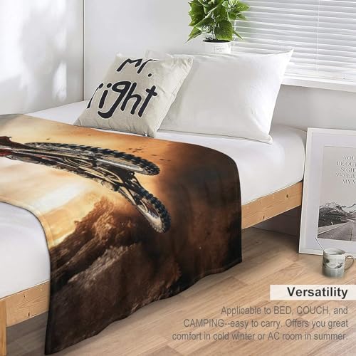Couverture motocross et plaid de flanelle pour soirée cocooning - 7