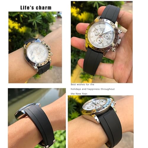Bracelet montre caoutchouc 20mm étanche Yacht Master