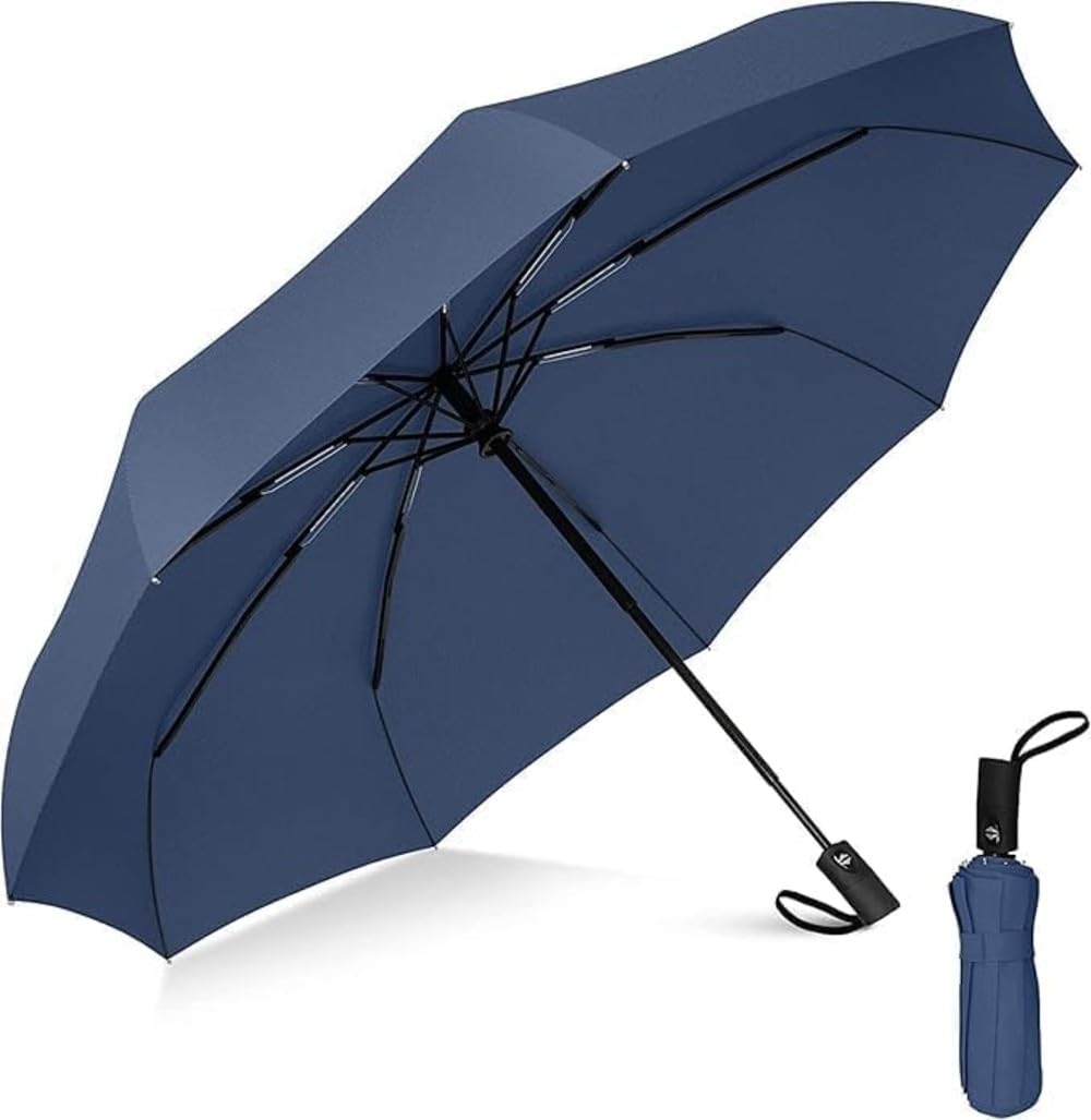 tekcool Umbrella, UV Big Size Umbrella for Sun Protection Rain Windproof Strong Large 3 Fold For Men Women Kids Boys Girls Perfect & Stylish Windproof & Compact''-picture-54