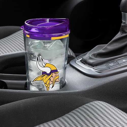 Image of Rico Industries NFL Football Double Wall Classic 16oz Or 20oz Tritan Tumbler W Lid