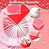 60pcs Valentine's Day Theme DIY Cutouts Heart Envelope Bulletin Board Decoration Set Envelope Paper Cut-Outs Classroom Decor for Valentines Classroom DIY Photo Craft Party School Wall Door Supplies #2