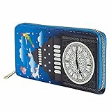 Loungefly - Disney Peter Pan Glow Clock Wallet - Blue, Vegan Leather, Zip-around, Glow in the Dark, Unisex-Adults, Wallet - Image 3
