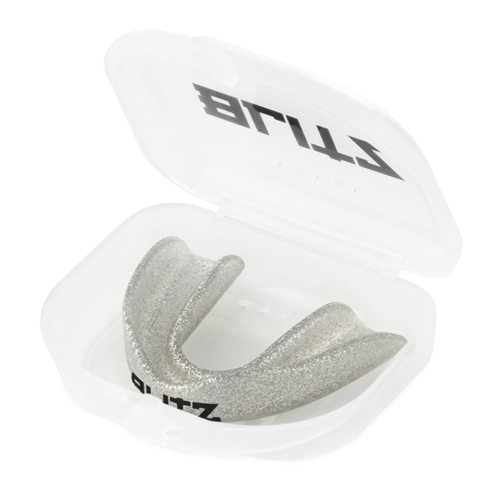 Blitz Single Layer Mouth Guard - Silver - Junior