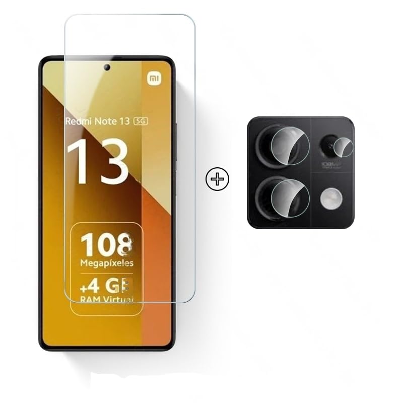 Redmi Note 13 5G Screen Protector, Tempered Glass with Camera Lens Guard, Case Friendly 2 in 1 Combo, Pack of 1 (B0D49HYVP1) Amazon Price History, Amazon Price Tracker