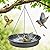 Hanging Bird Bath Hanging Bird-Feeder - CARGEN Garden Bird Bat Bird Feeder Plate Hanging Tray Bird Bath Tray Hanging Bird Water or Bird Seed Hanging Bird Baths for Outdoors