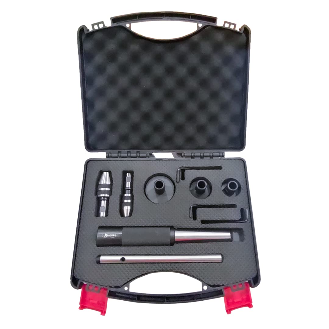 Assorts Epoxy Black & Ground Finish Tapping, Reaming And Threading Die Holder Set For Lathe Tailstock (Mt1)